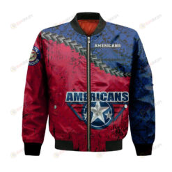 Tri-City Americans Bomber Jacket 3D Printed Grunge Polynesian Tattoo