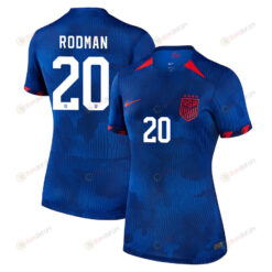 Trinity Rodman 20 USA Women's National Team 2023-24 World Cup Away Women Jersey