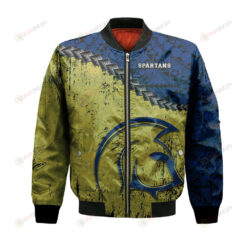 Trinity Western Spartans Bomber Jacket 3D Printed Grunge Polynesian Tattoo