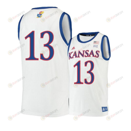 Tristan Enaruna 13 Kansas Jayhawks Basketball Men Jersey - Beige