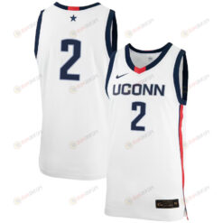 Tristen Newton 2 UConn Huskies Basketball Jersey - Men White
