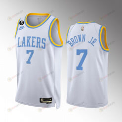 Troy Brown Jr. 7 2022-23 Los Angeles Lakers White Classic Edition Jersey