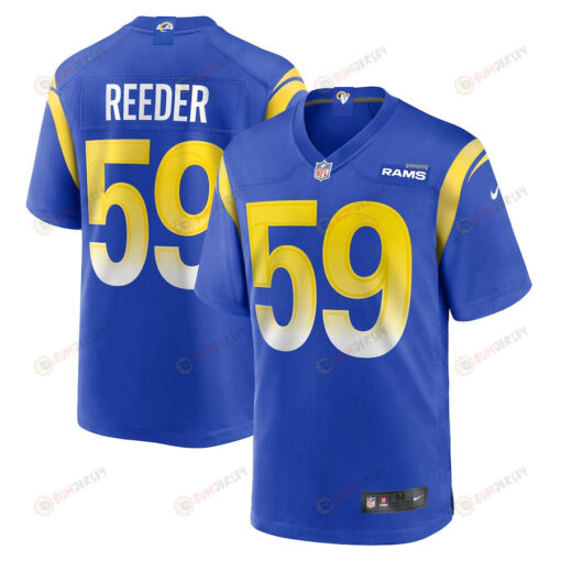 Troy Reeder 59 Los Angeles Rams Game Men Jersey - Royal