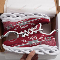 Troy Trojans Logo Custom Name Pattern 3D Max Soul Sneaker Shoes