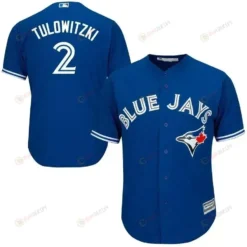 Troy Tulowitzki Toronto Blue Jays Official Cool Base Player Jersey - Royal