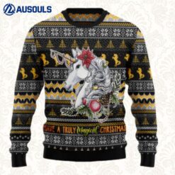 Truly Magical Christmas Unicorn Ugly Sweaters For Men Women Unisex