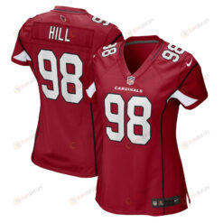 Trysten Hill 98 Arizona Cardinals Women's Game Player Jersey - Cardinal