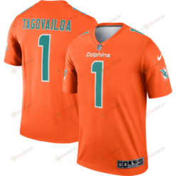Tua Tagovailoa Miami Dolphins Inverted Legend Jersey - Orange Jersey