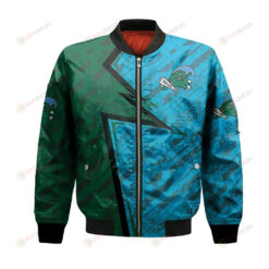 Tulane Green Wave Bomber Jacket 3D Printed Abstract Pattern Sport