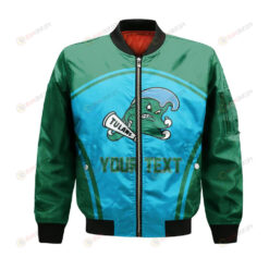 Tulane Green Wave Bomber Jacket 3D Printed Custom Text And Number Curve Style Sport