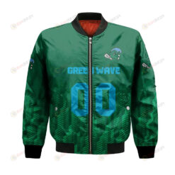 Tulane Green Wave Bomber Jacket 3D Printed Team Logo Custom Text And Number