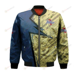 Tulsa Golden Hurricane Bomber Jacket 3D Printed Abstract Pattern Sport