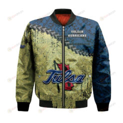 Tulsa Golden Hurricane Bomber Jacket 3D Printed Grunge Polynesian Tattoo