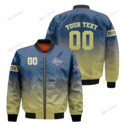 Tulsa Golden Hurricane Fadded Bomber Jacket 3D Printed