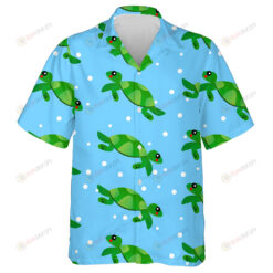 Turtle Corals Shells And Fishes In The Sea Hawaiian Shirt