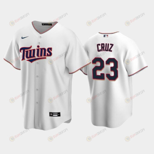 Twins 23 Nelson Cruz Home White Jersey Jersey