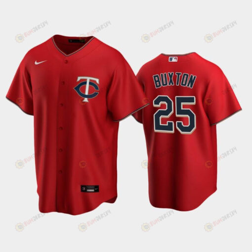 Twins 25 Byron Buxton Alternate Jersey Red Jersey