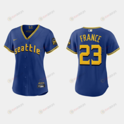 Ty France 23 Seattle Mariners 2023 City Connect Game Jersey - Women's Royal