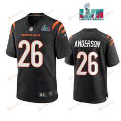 Tycen Anderson 26 Cincinnati Bengals Super Bowl LVII Men's Jersey- Black