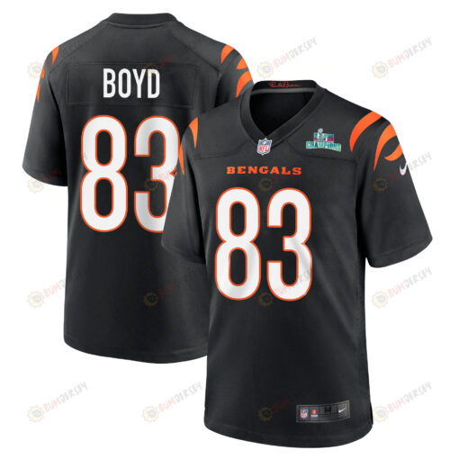 Tyler Boyd 83 Cincinnati Bengals Super Bowl LVII Champions Men's Jersey - Black