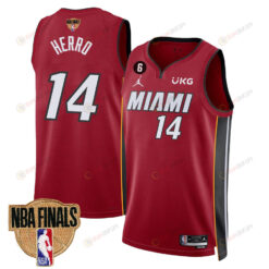 Tyler Herro 14 Miami Heat Final Champions 2023 Swingman Jersey - Red