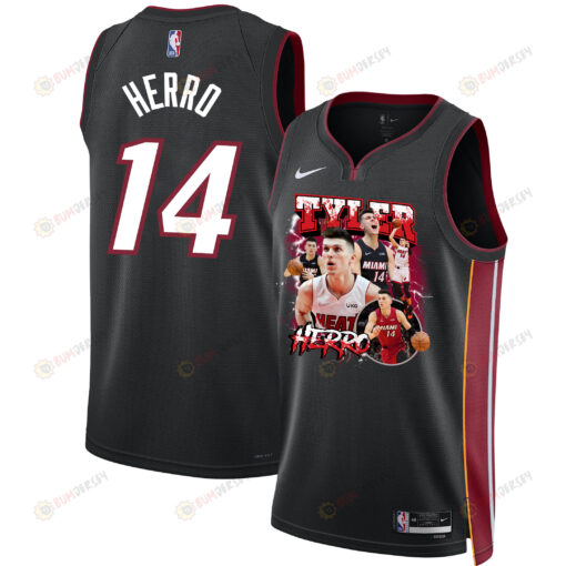 Tyler Herro 14 Miami Heat Scorching Success 2023 Champions Swingman Jersey - Black