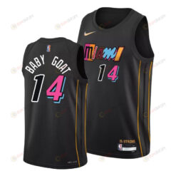 Tyler Herro Heat 2022 Baby Goat Black 14 Jersey Nickname Diamond Edition - Men Jersey