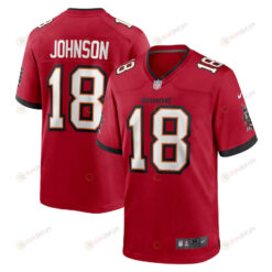 Tyler Johnson 18 Tampa Bay Buccaneers Home Game Player Jersey - Red