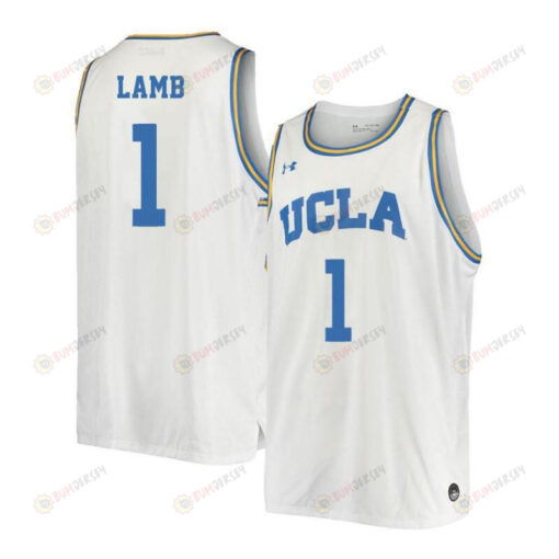 Tyler Lamb 1 UCLA Bruins Retro Elite Basketball Men Jersey - White