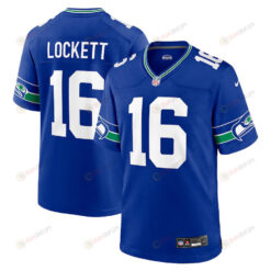 Tyler Lockett 16 Seattle Seahawks Throwback Player Game Men Jersey - Royal