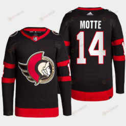 Tyler Motte 14 Ottawa Senators 2022-23 Primegreen Home Black Jersey