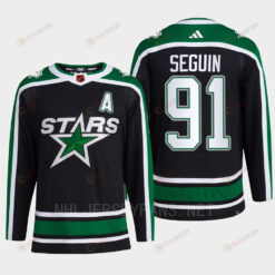 Tyler Seguin 91 Reverse Retro 2.0 2022 Dallas Stars Black Jersey Pro Primegreen