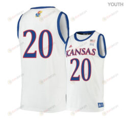 Tyler Self 20 Kansas Jayhawks Basketball Youth Jersey - Beige