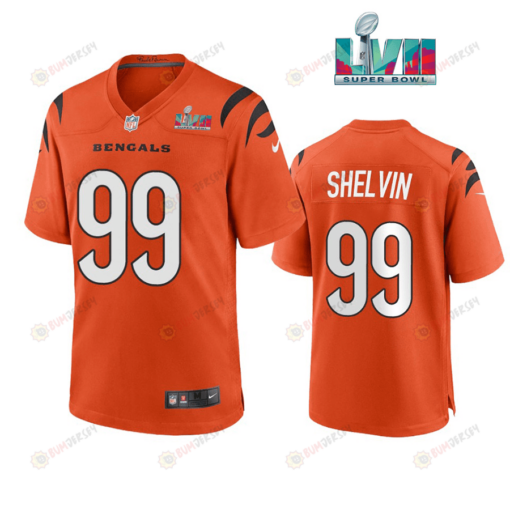 Tyler Shelvin 99 Cincinnati Bengals Super Bowl LVII Men's Jersey