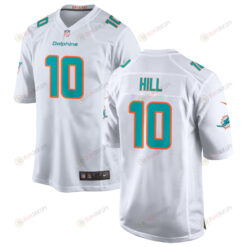 Tyreek Hill 10 Miami Dolphins Game Men Jersey - White Jersey