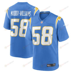 Tyreek Maddox-Williams Los Angeles Chargers Game Player Jersey - Powder Blue