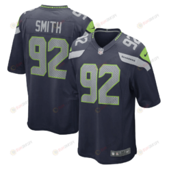 Tyreke Smith Seattle Seahawks Game Player Jersey - College Navy