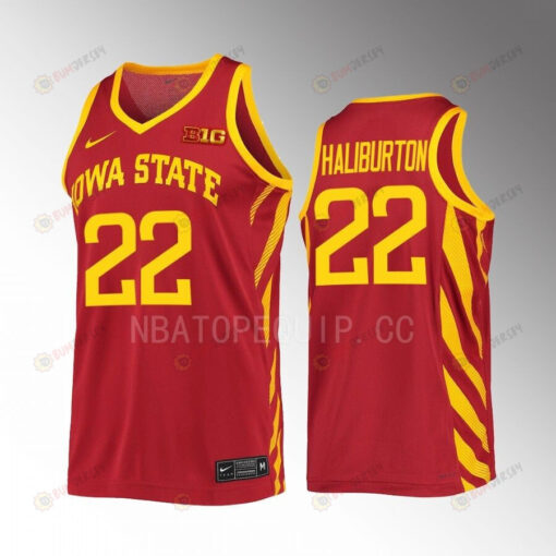 Tyrese Haliburton 22 Iowa State Cyclones Cardinal Jersey College Basketball