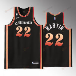 Tyrese Martin 22 Hawks City Edition 2022-23 Jersey Black