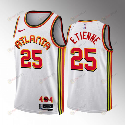 Tyson Etienne 25 2022-23 Atlanta Hawks White Association Edition Jersey