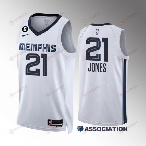 Tyus Jones 21 Memphis Grizzlies 2022-23 Association Edition White Jersey