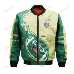 UAB Blazers Bomber Jacket 3D Printed Flame Ball Pattern