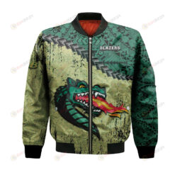 UAB Blazers Bomber Jacket 3D Printed Grunge Polynesian Tattoo