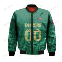 UAB Blazers Bomber Jacket 3D Printed Team Logo Custom Text And Number