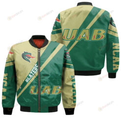 UAB Blazers Logo Bomber Jacket 3D Printed Cross Style