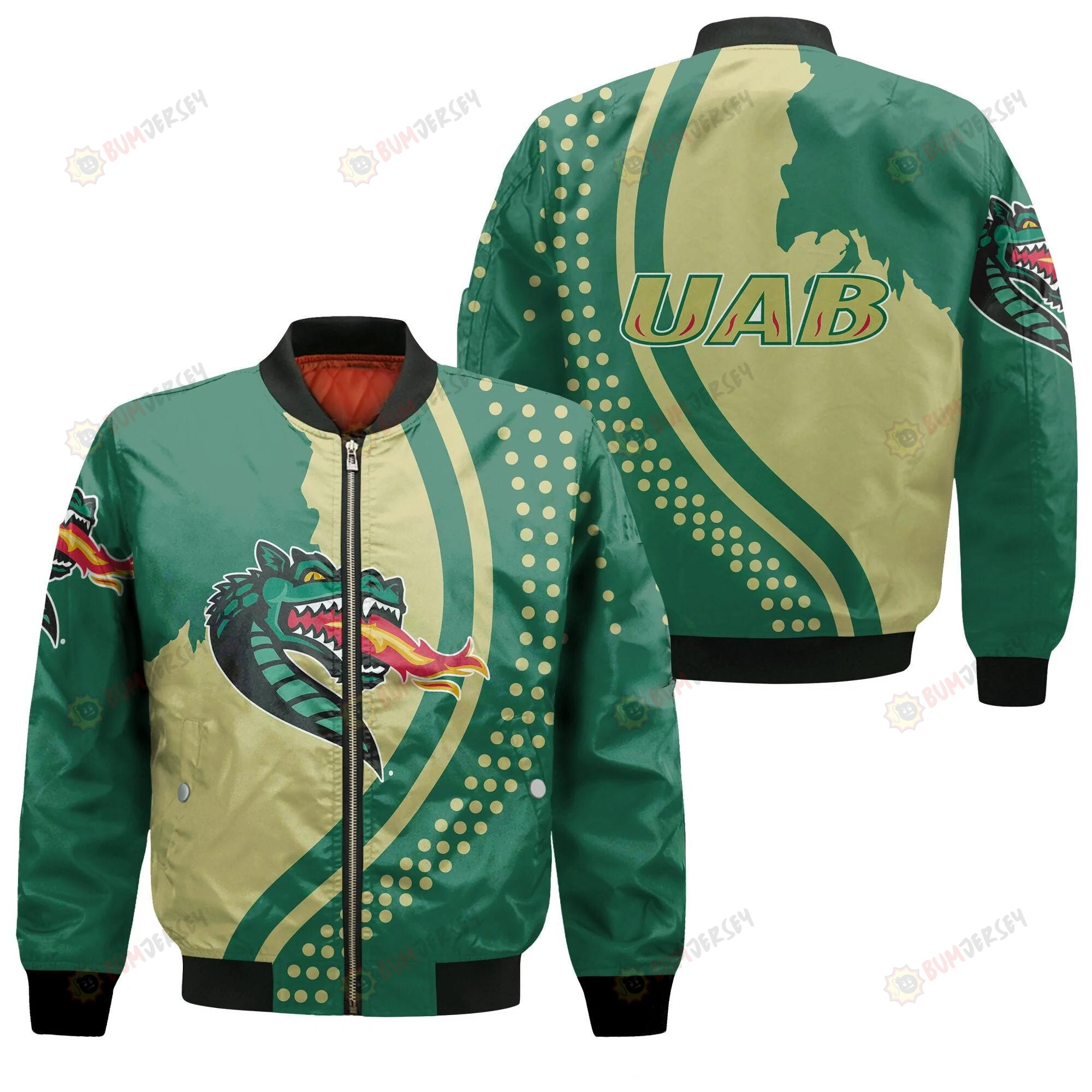 UAB Blazers - USA Map Bomber Jacket 3D Printed