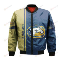 UC Davis Aggies Bomber Jacket 3D Printed Half Style