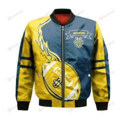 UC Irvine Anteaters Bomber Jacket 3D Printed Flame Ball Pattern