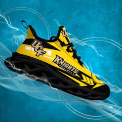 UCF Knights Logo Pattern 3D Max Soul Sneaker Shoes In Yellow Black