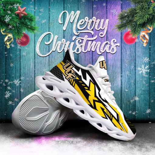 UCF Knights Logo Unique Yellow Pattern 3D Max Soul Sneaker Shoes
